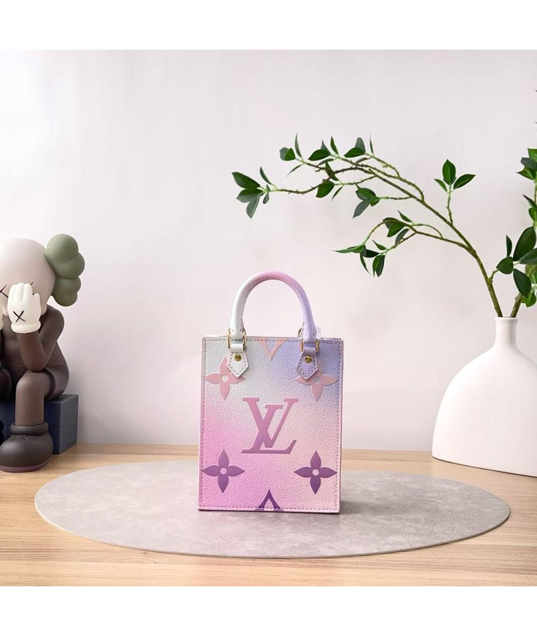 LOUIS VUITTON Розовая кожаная сумка через плечо, фото 3