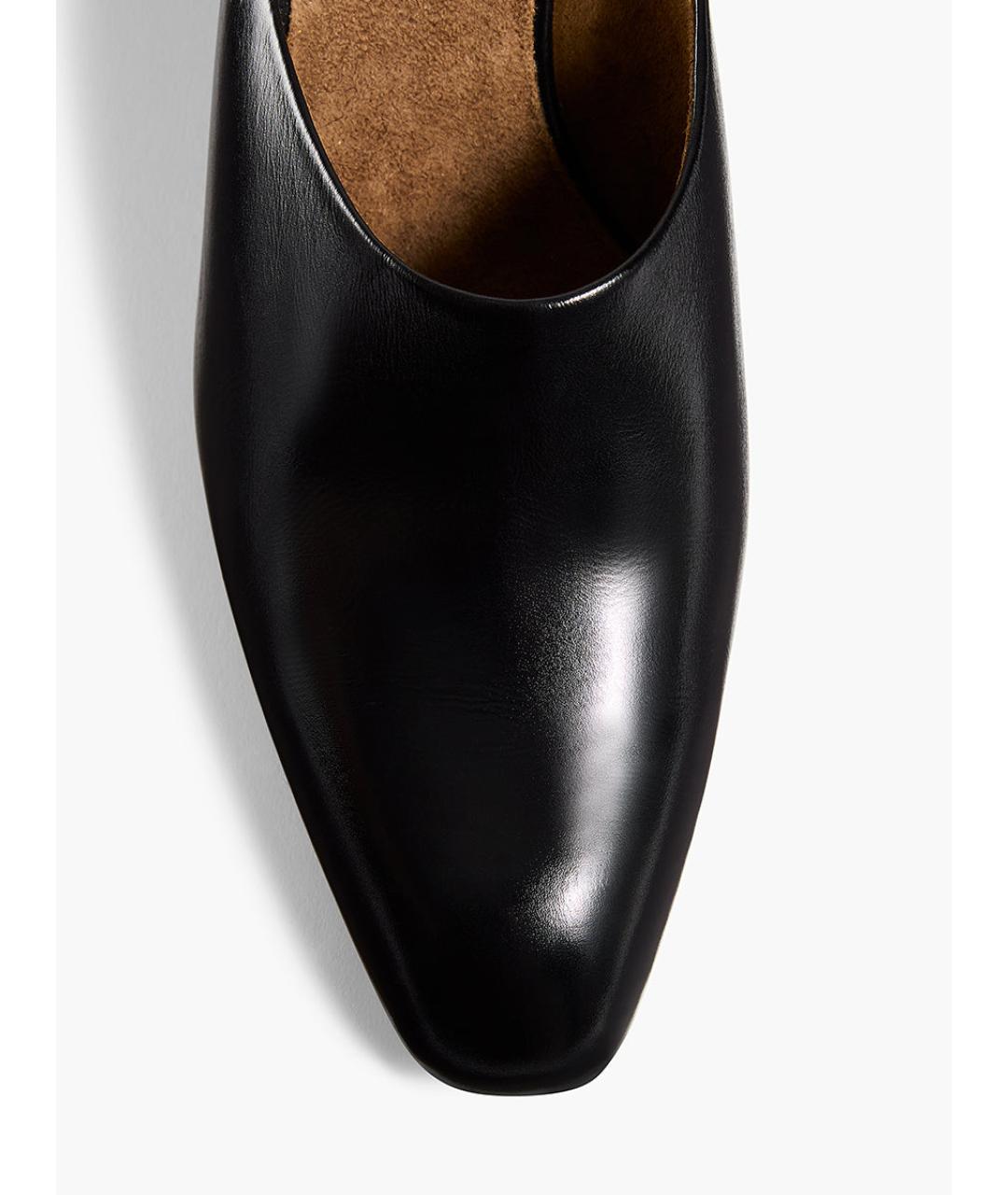 KHAITE Черные кожаные мюли, фото 4