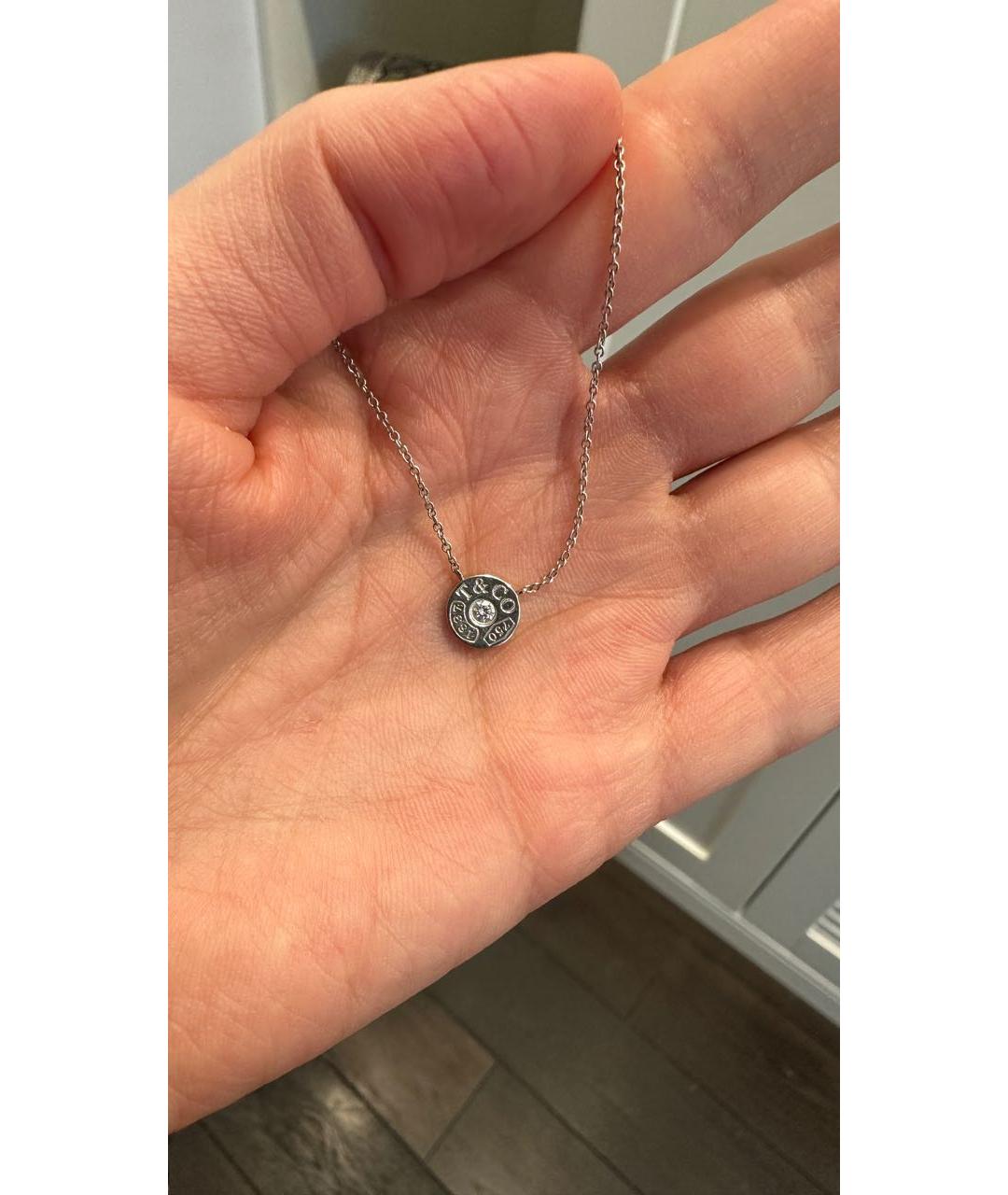 TIFFANY&CO Белая подвеска из белого золота, фото 4
