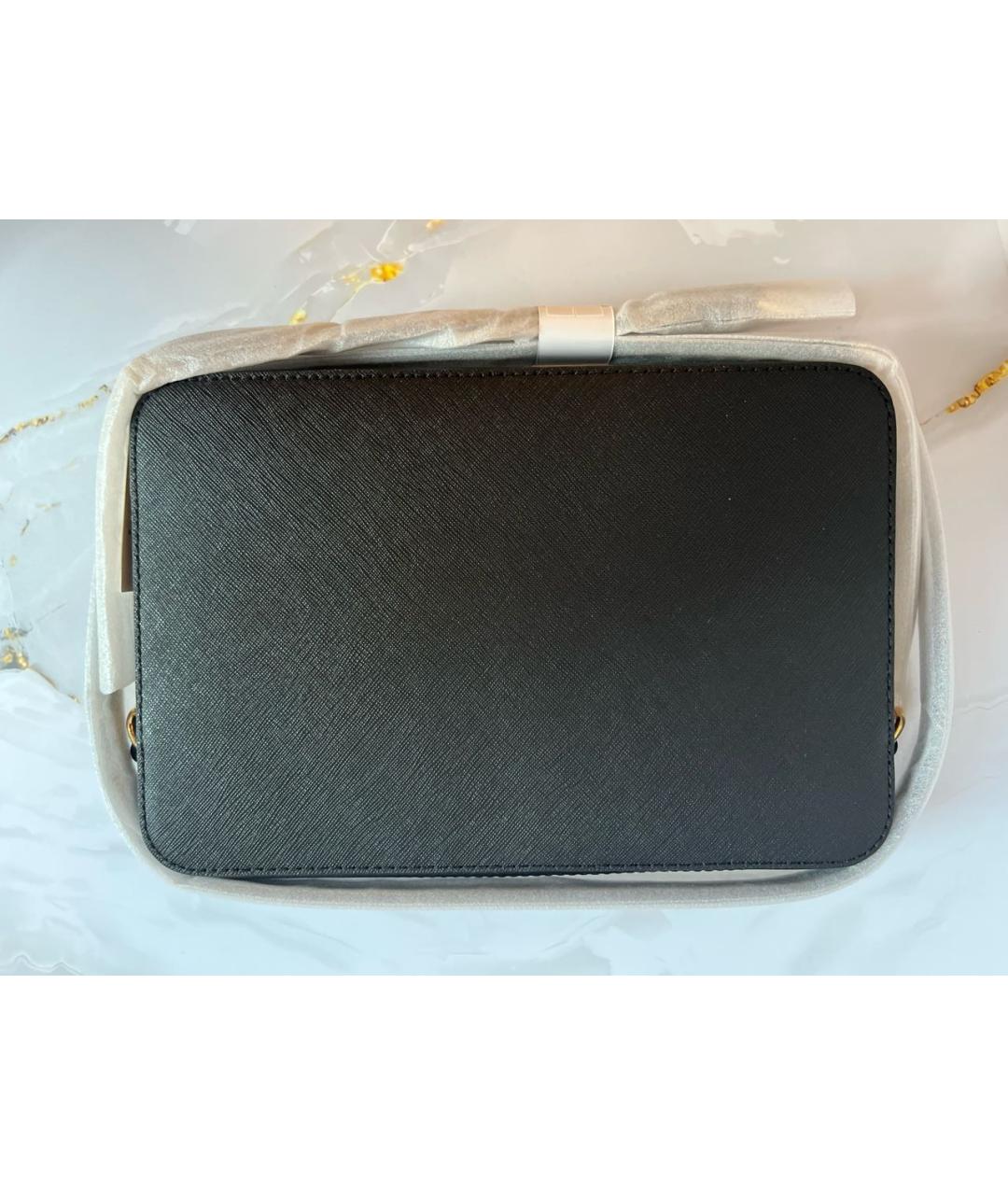 MICHAEL KORS Черная кожаная сумка через плечо, фото 2