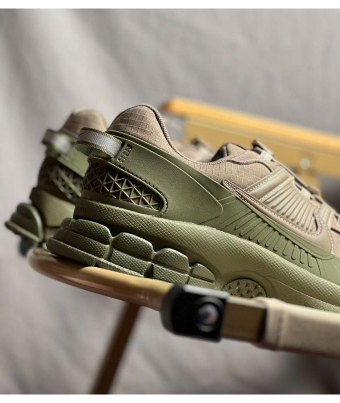 NIKE Коричневые резиновые низкие кроссовки / кеды, фото 8