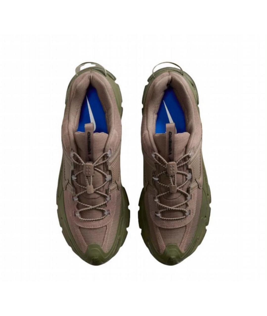 NIKE Коричневые резиновые низкие кроссовки / кеды, фото 3