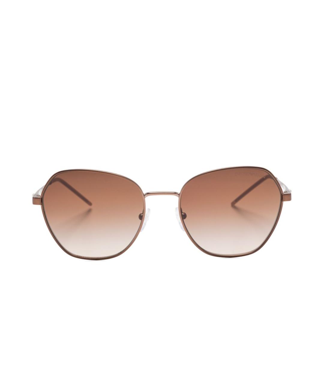 EMPORIO ARMANI Коричневые солнцезащитные очки, фото 1