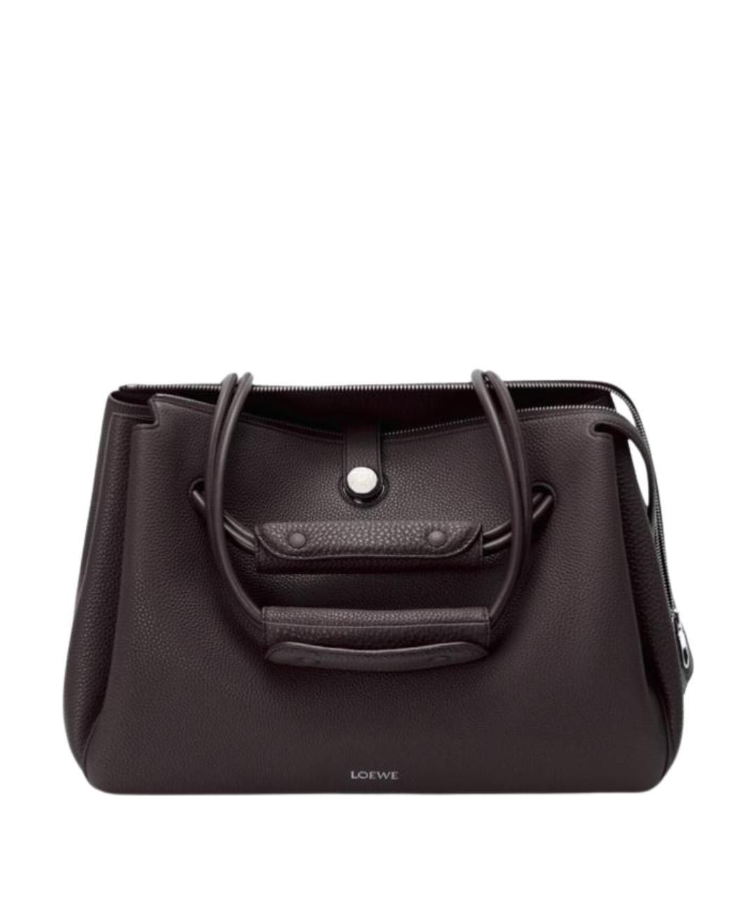 LOEWE Коричневая кожаная сумка тоут, фото 1