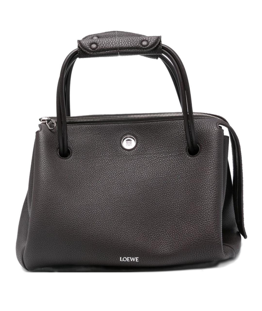 LOEWE Коричневая кожаная сумка тоут, фото 6