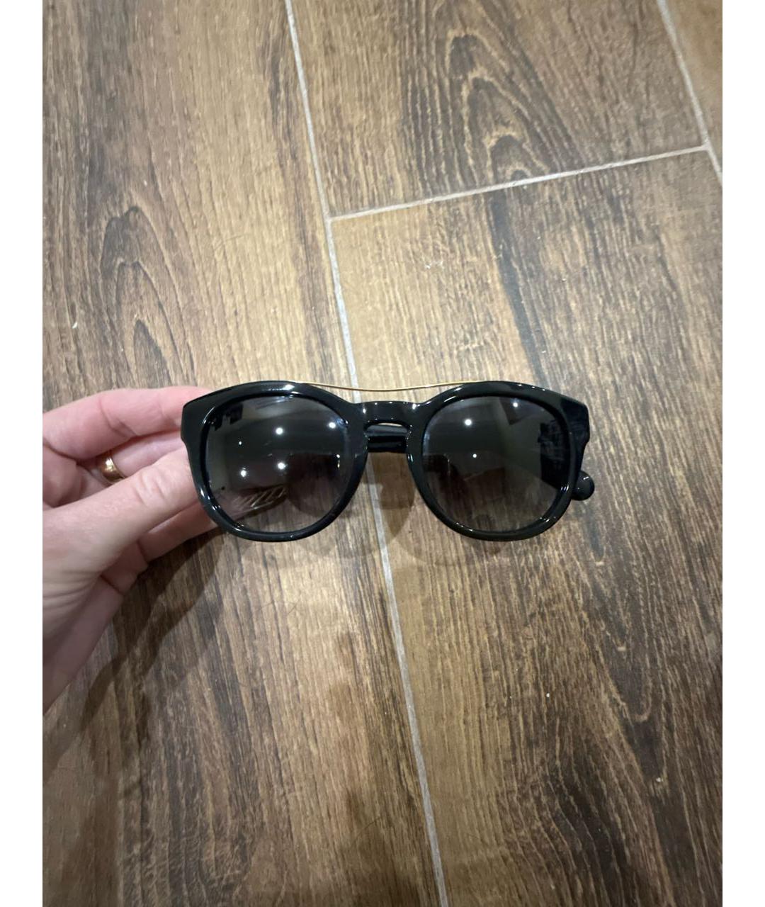 DOLCE&GABBANA Черные пластиковые солнцезащитные очки, фото 7