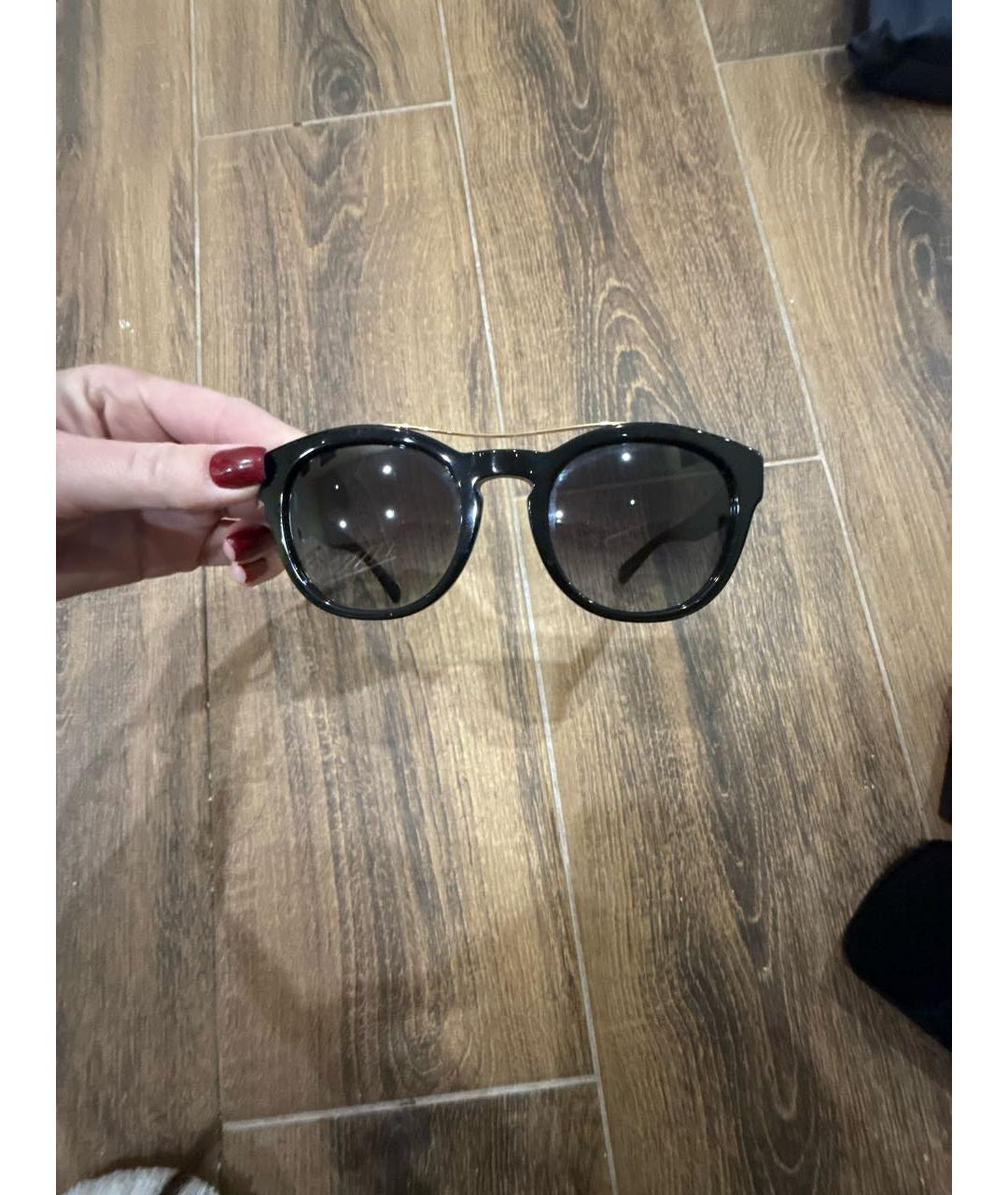 DOLCE&GABBANA Черные пластиковые солнцезащитные очки, фото 6