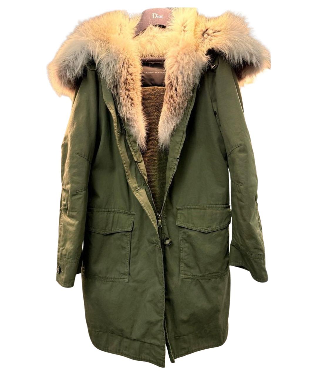 ERMANNO SCERVINO Хаки хлопковая парка, фото 1