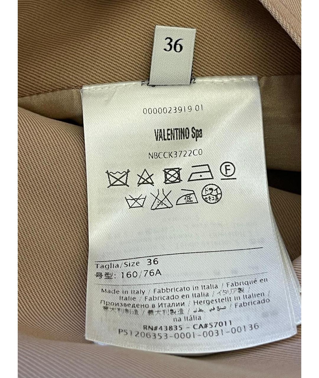 VALENTINO Бежевая хлопковая парка, фото 8