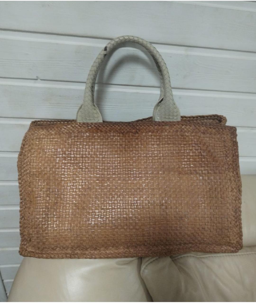 PRADA Коричневая кожаная сумка через плечо, фото 2