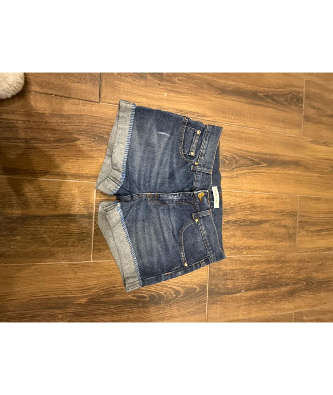 PIERRE BALMAIN Синие деним шорты, фото 5