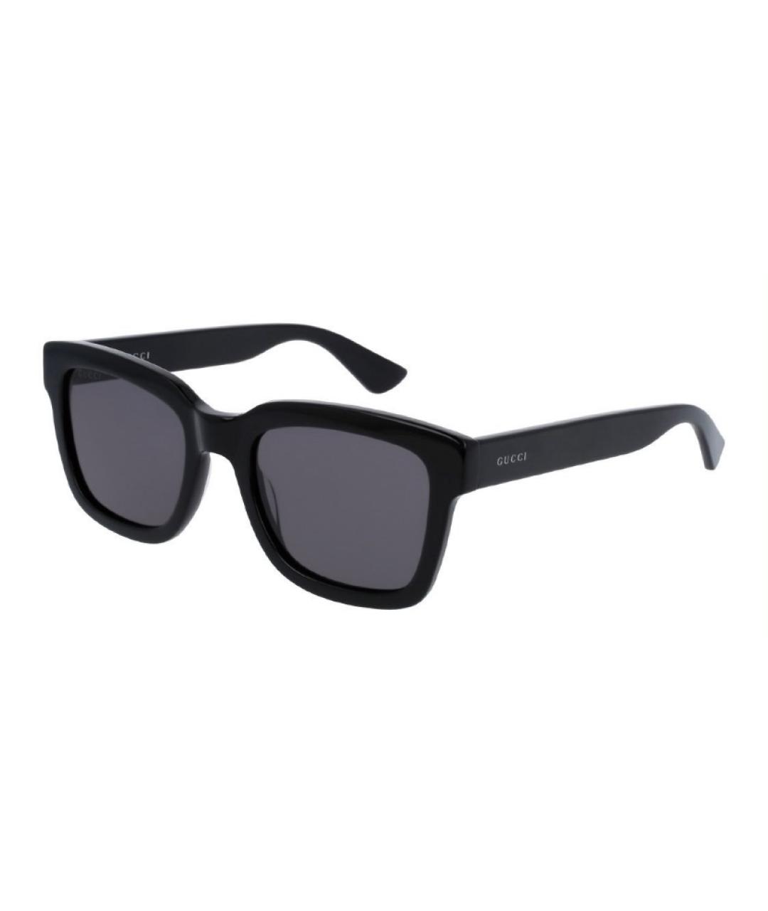 GUCCI Черные пластиковые солнцезащитные очки, фото 1