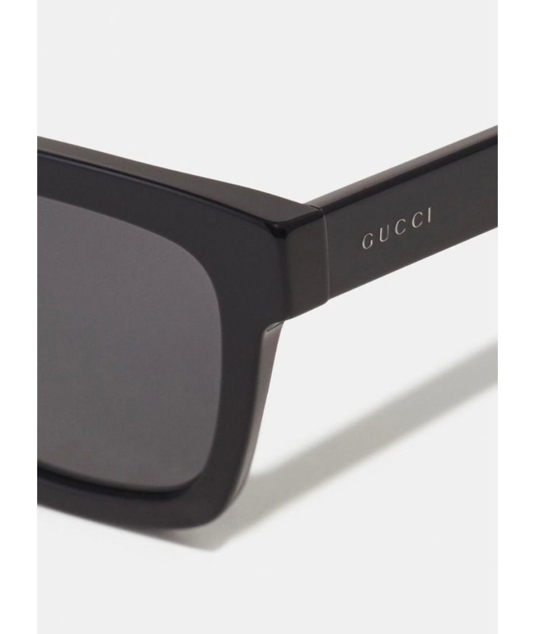 GUCCI Черные пластиковые солнцезащитные очки, фото 3