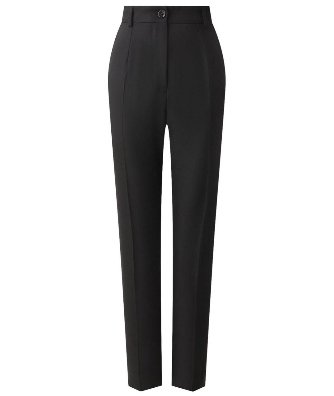 DOLCE&GABBANA Черные прямые брюки, фото 1