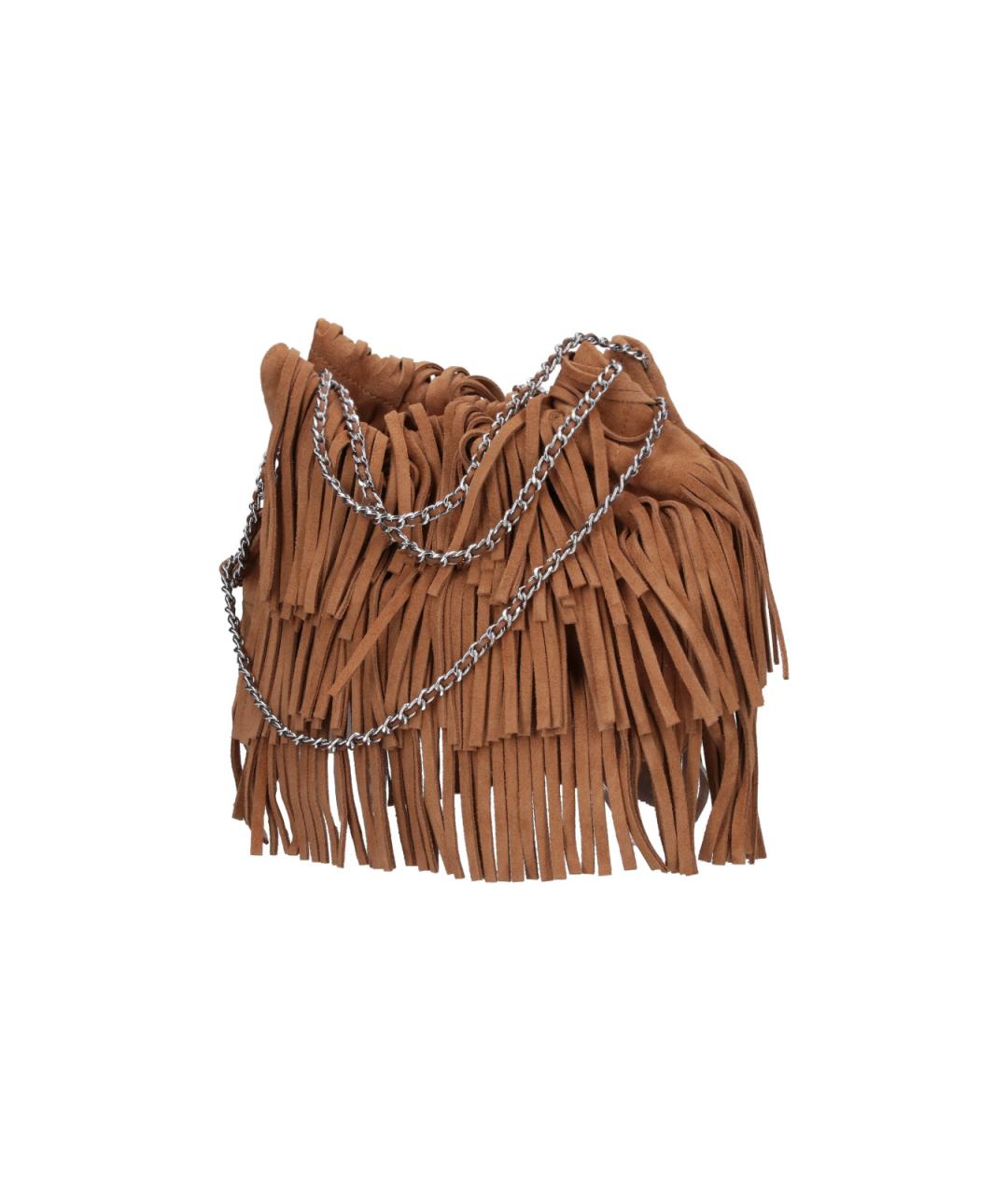 TORY BURCH Коричневая замшевая сумка тоут, фото 2