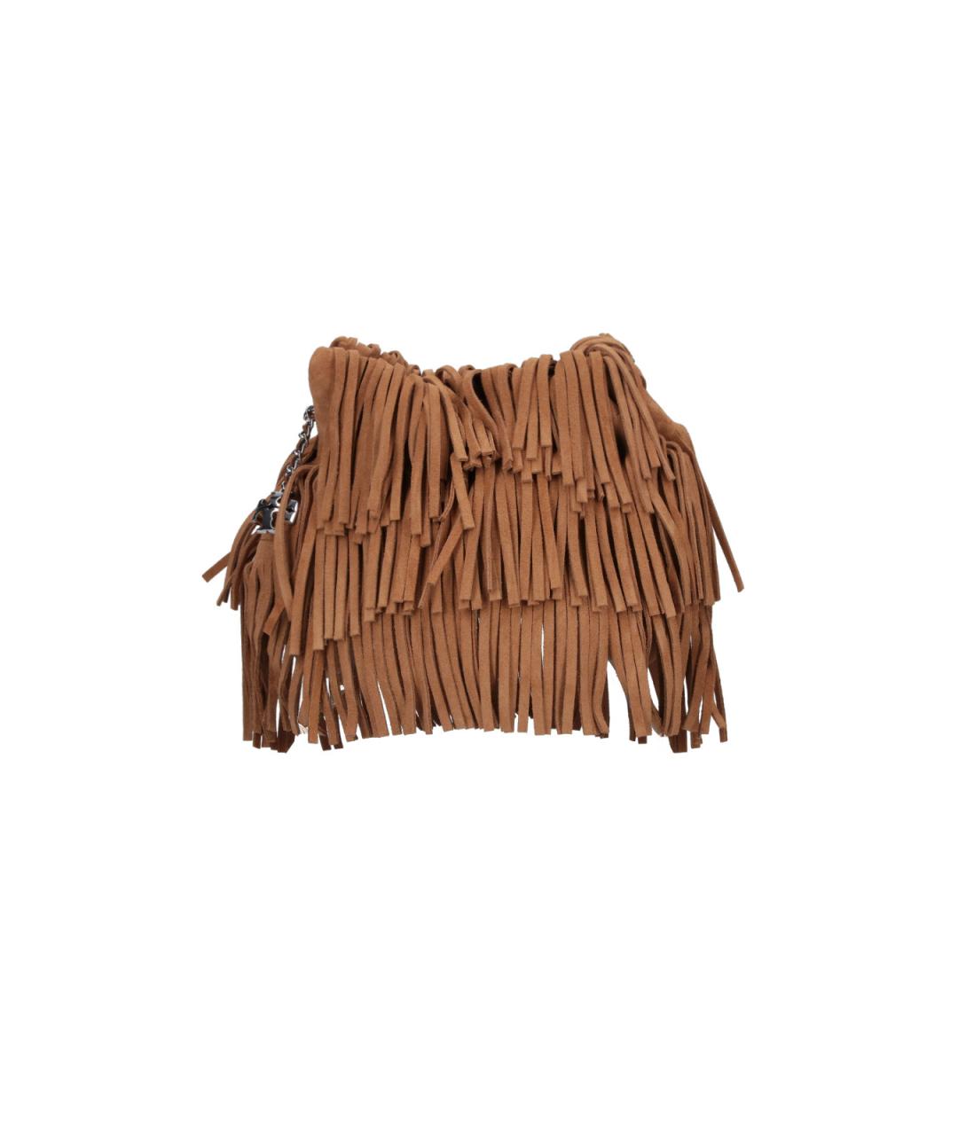 TORY BURCH Коричневая замшевая сумка тоут, фото 1