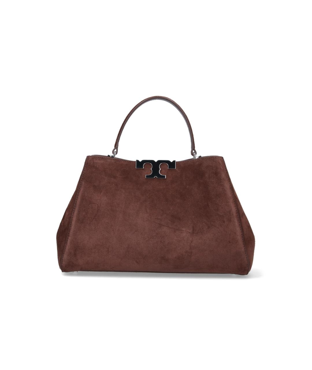 TORY BURCH Коричневая замшевая сумка тоут, фото 3