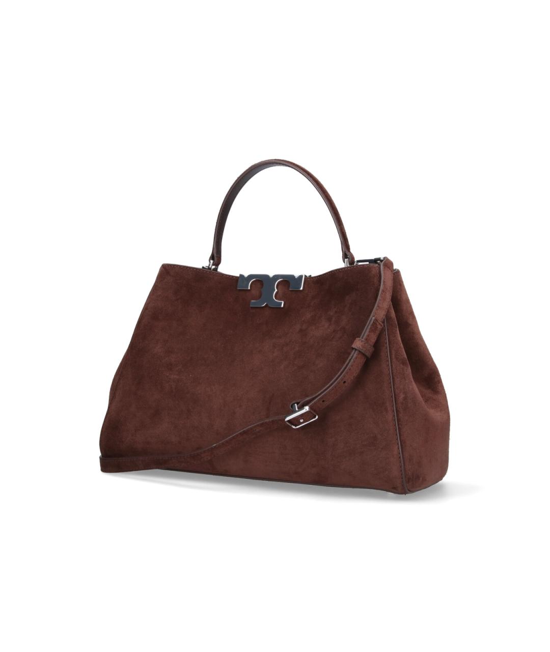 TORY BURCH Коричневая замшевая сумка тоут, фото 2