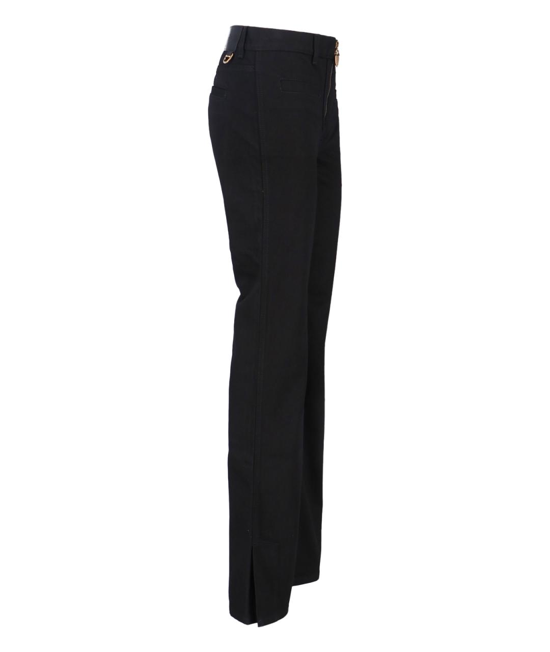 CHLOE Черные хлопковые прямые джинсы, фото 1