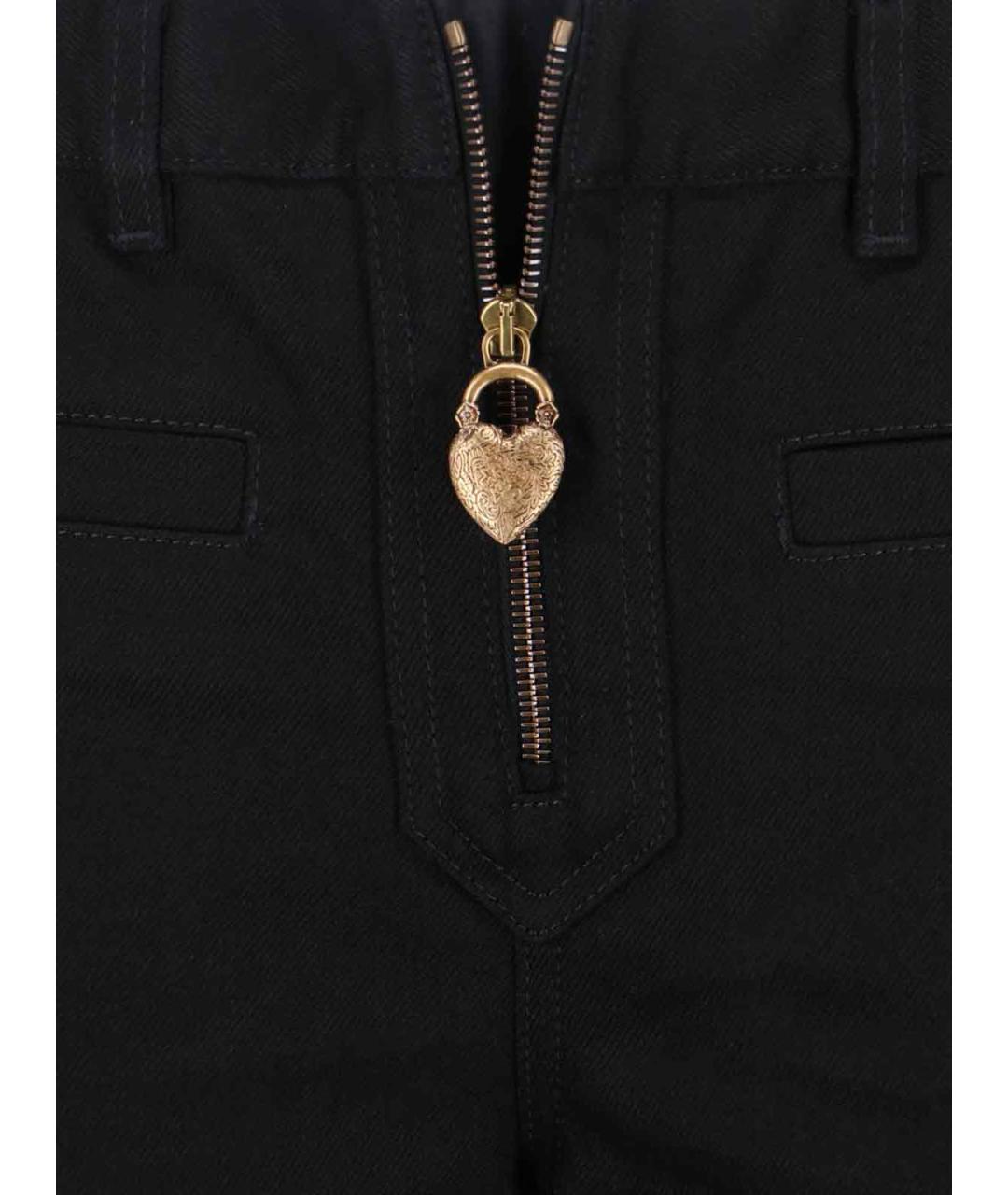 CHLOE Черные хлопковые прямые джинсы, фото 5