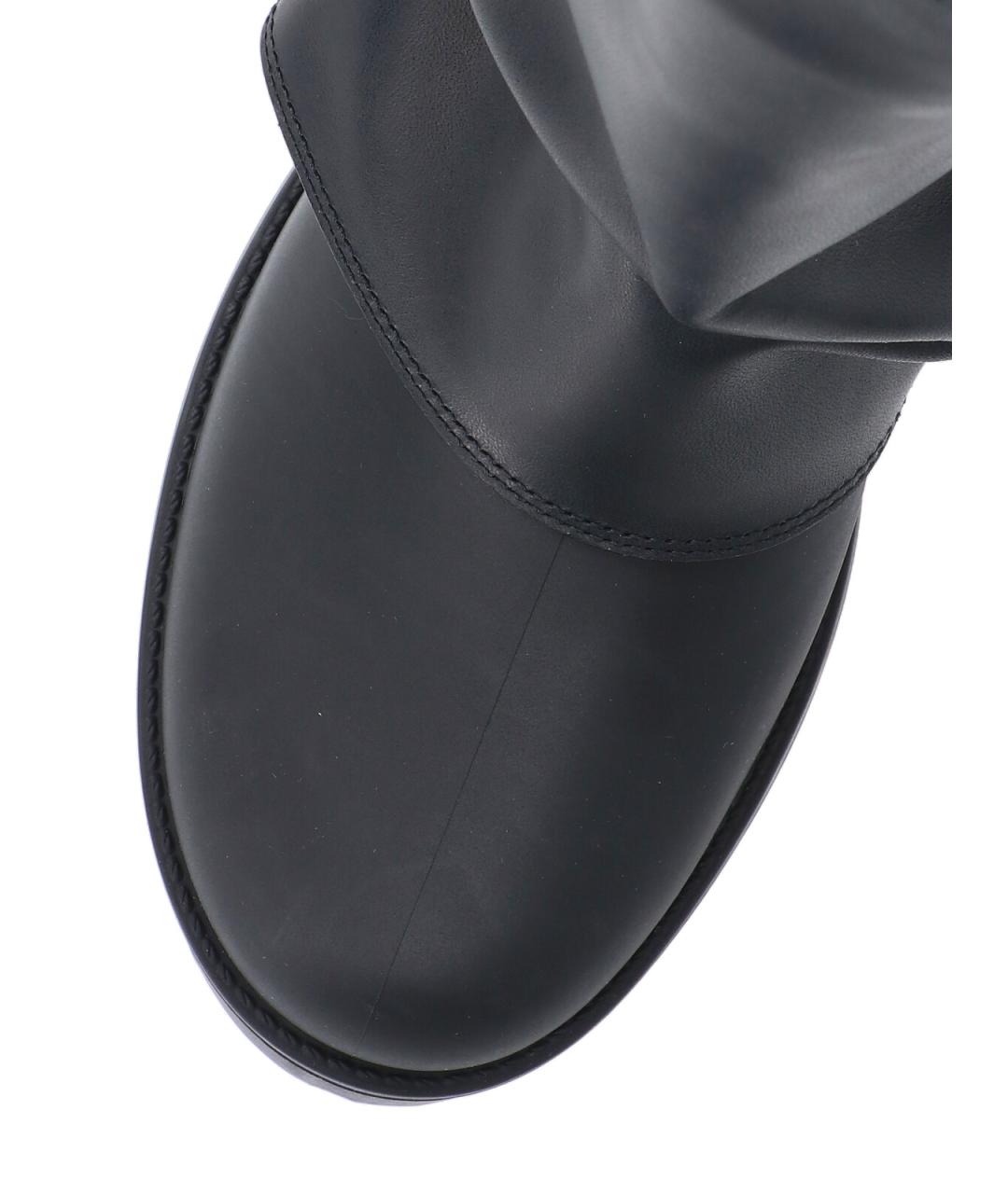 DOLCE&GABBANA Черные кожаные ботинки, фото 5