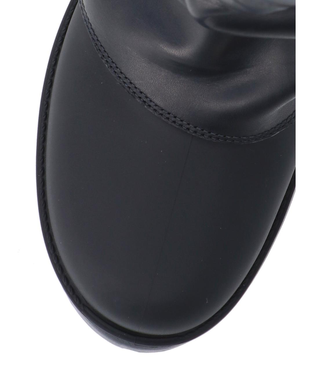 DOLCE&GABBANA Черные кожаные сапоги, фото 5