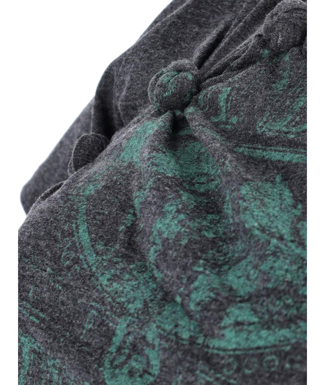 ALEXANDER WANG Серая хлопковая футболка, фото 3