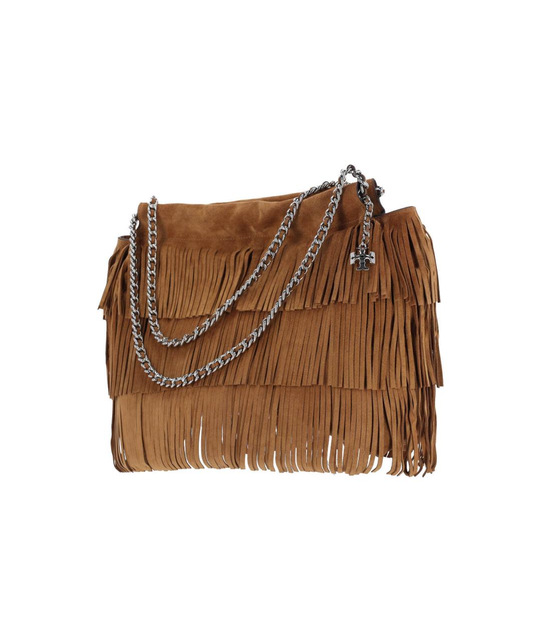 TORY BURCH Коричневая замшевая сумка тоут, фото 2