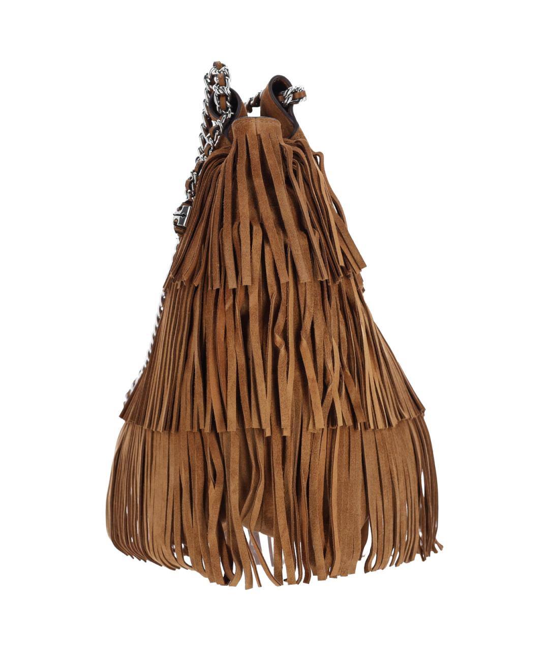 TORY BURCH Коричневая замшевая сумка тоут, фото 5