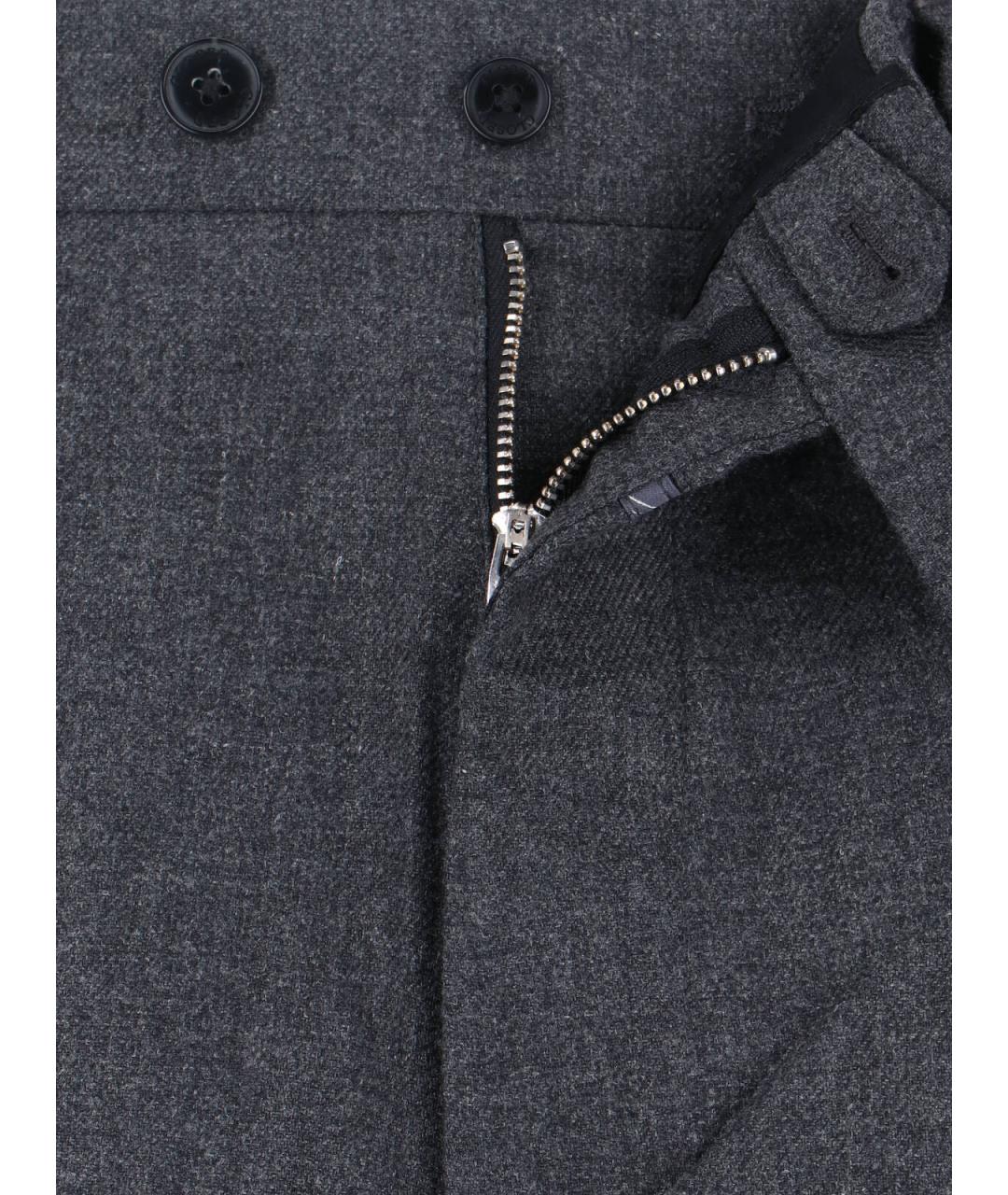 CLOSED Серые шерстяные повседневные брюки, фото 5