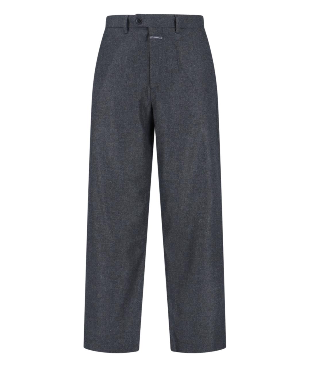 CLOSED Серые шерстяные повседневные брюки, фото 1