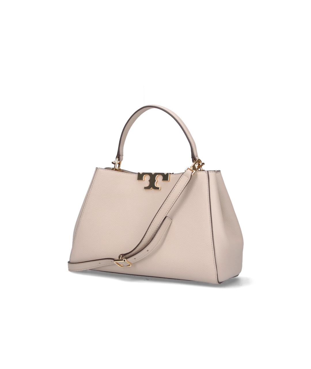 TORY BURCH Бежевая кожаная сумка тоут, фото 3