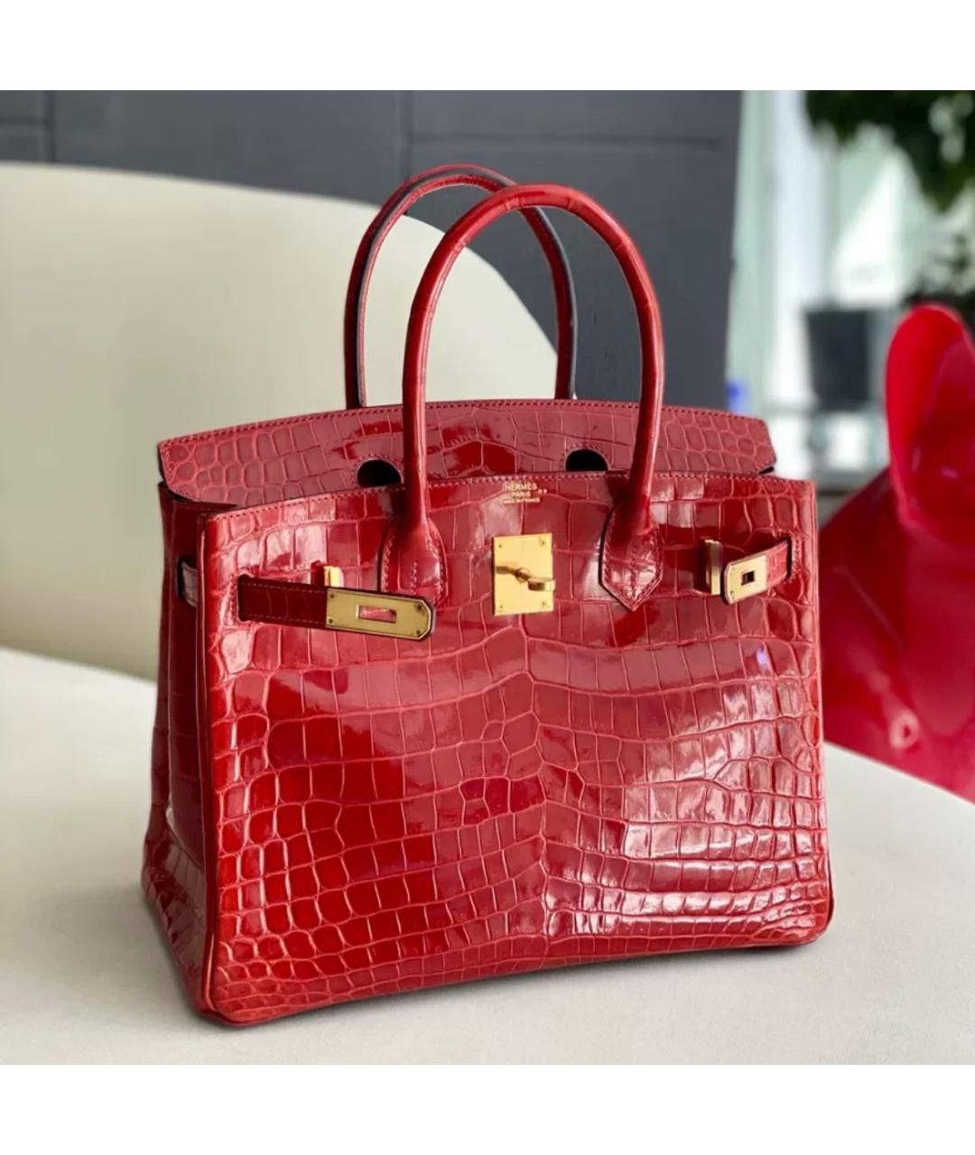HERMES Красная сумка тоут, фото 2