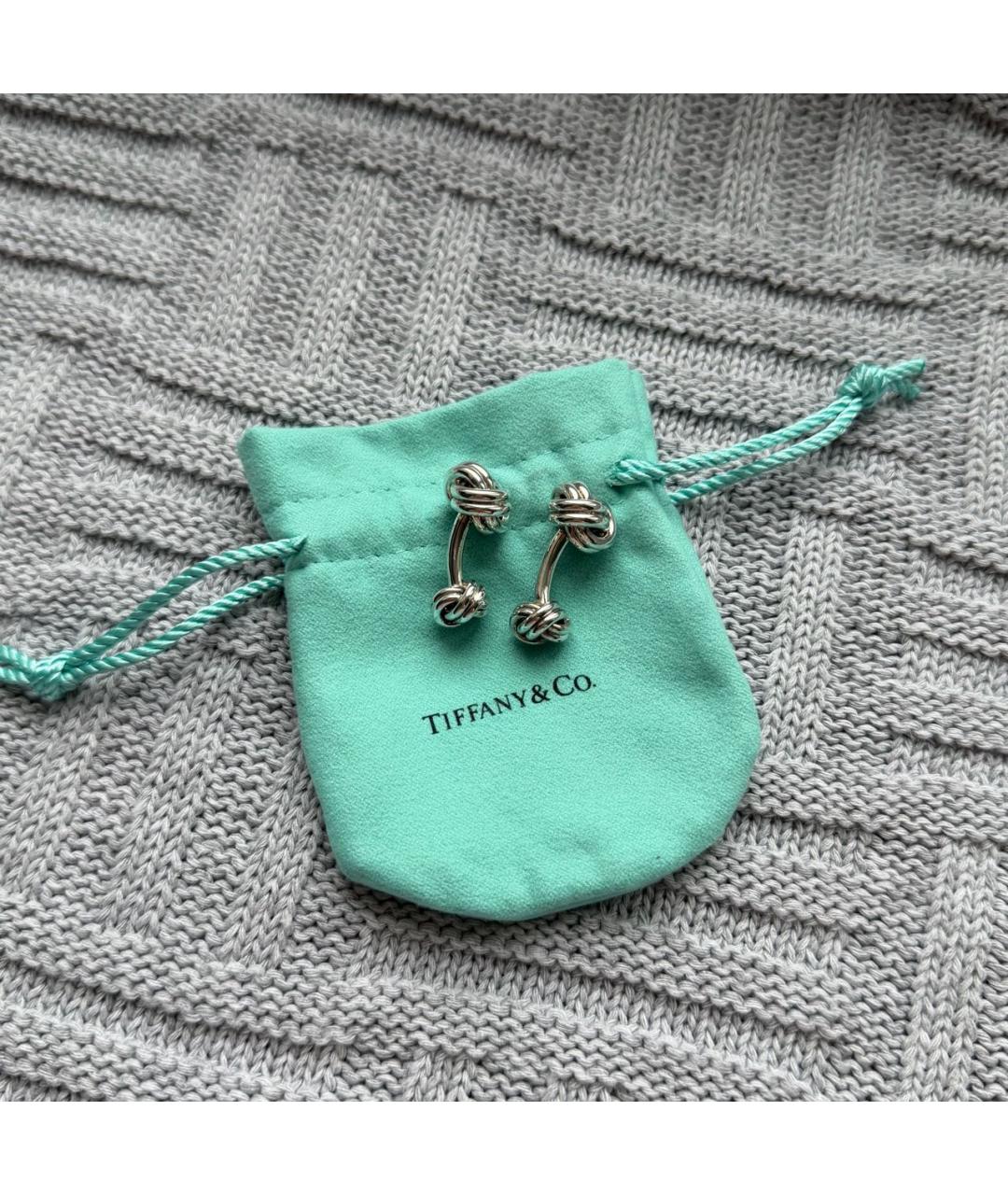 TIFFANY&CO Серебряные серебряные запонки, фото 2