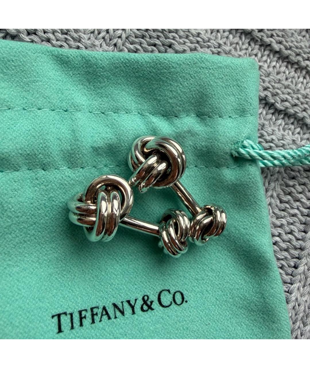 TIFFANY&CO Серебряные серебряные запонки, фото 3