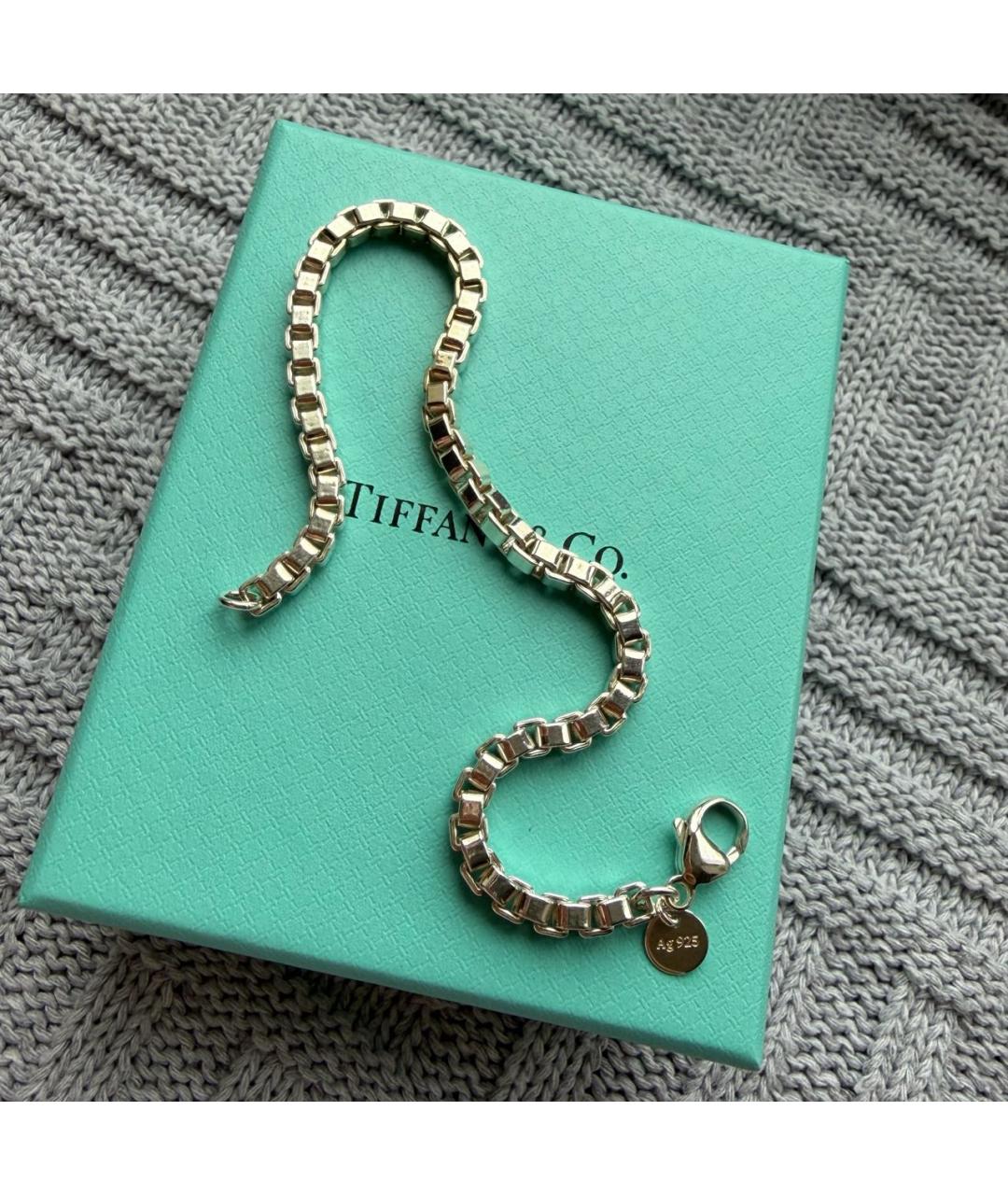 TIFFANY&CO Серебрянный серебряный браслет, фото 7