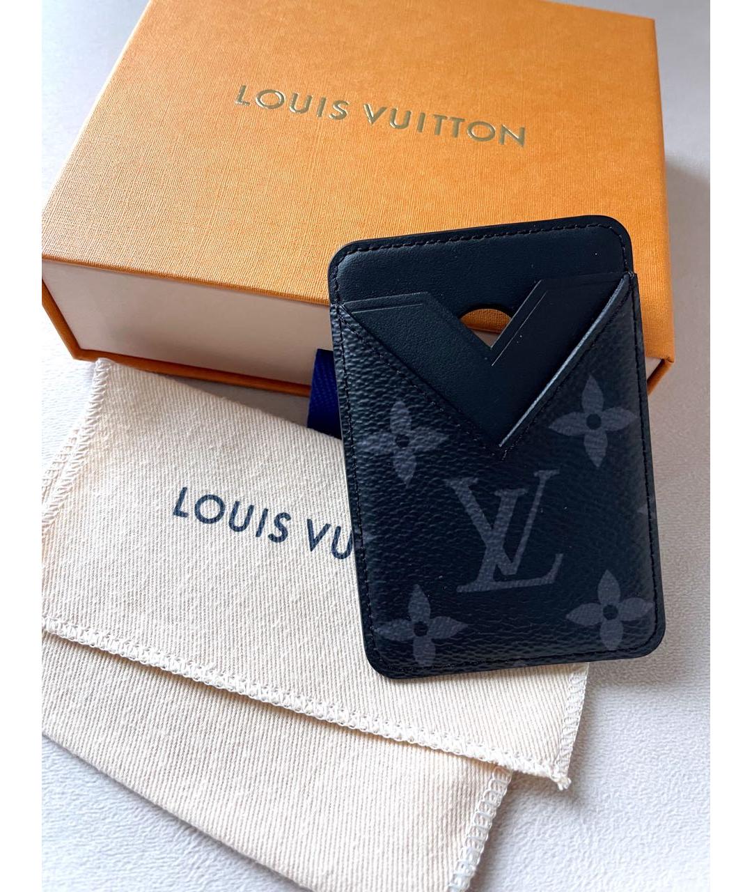 LOUIS VUITTON Черный кардхолдер, фото 4