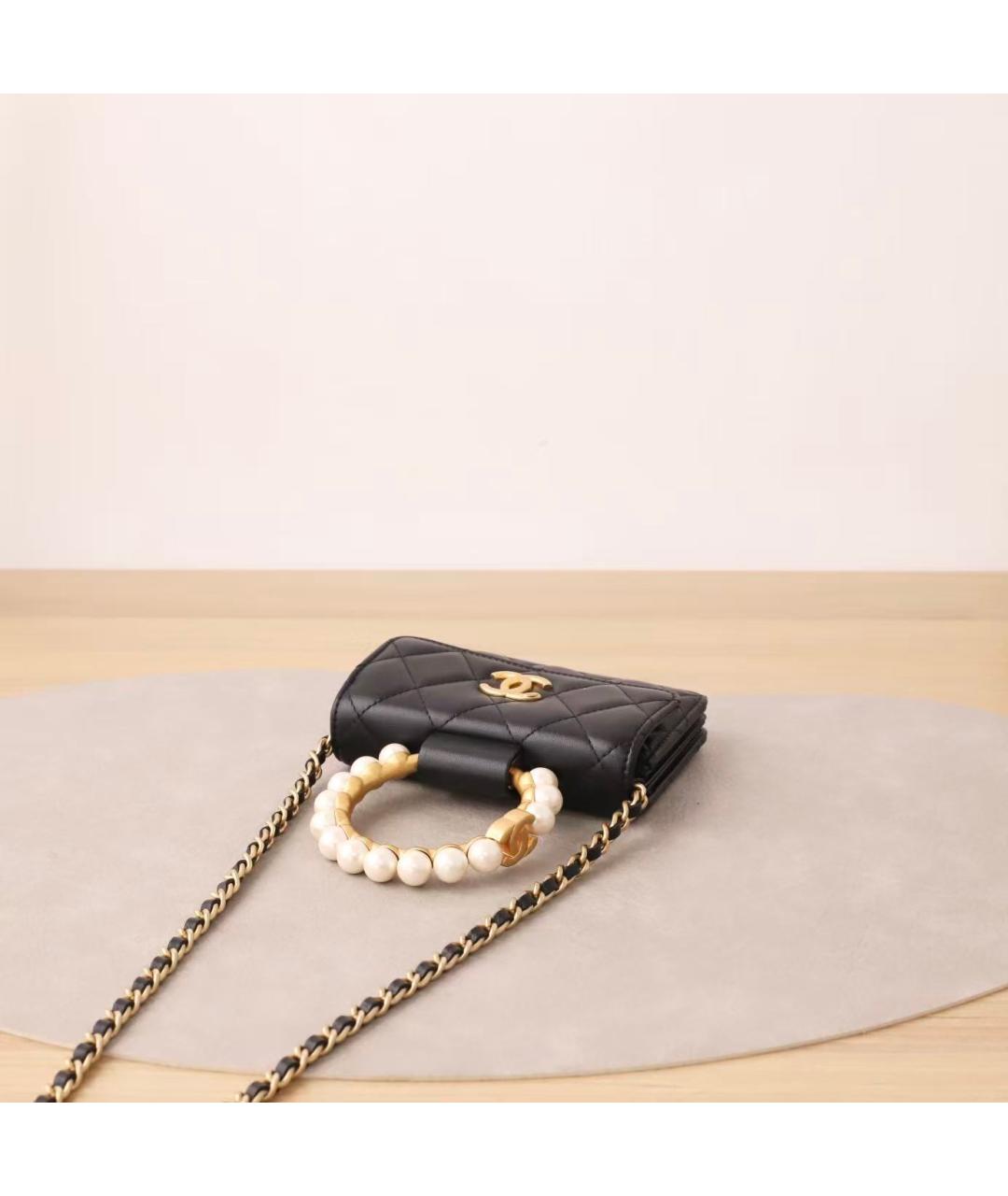 CHANEL Голубая кожаная сумка через плечо, фото 7