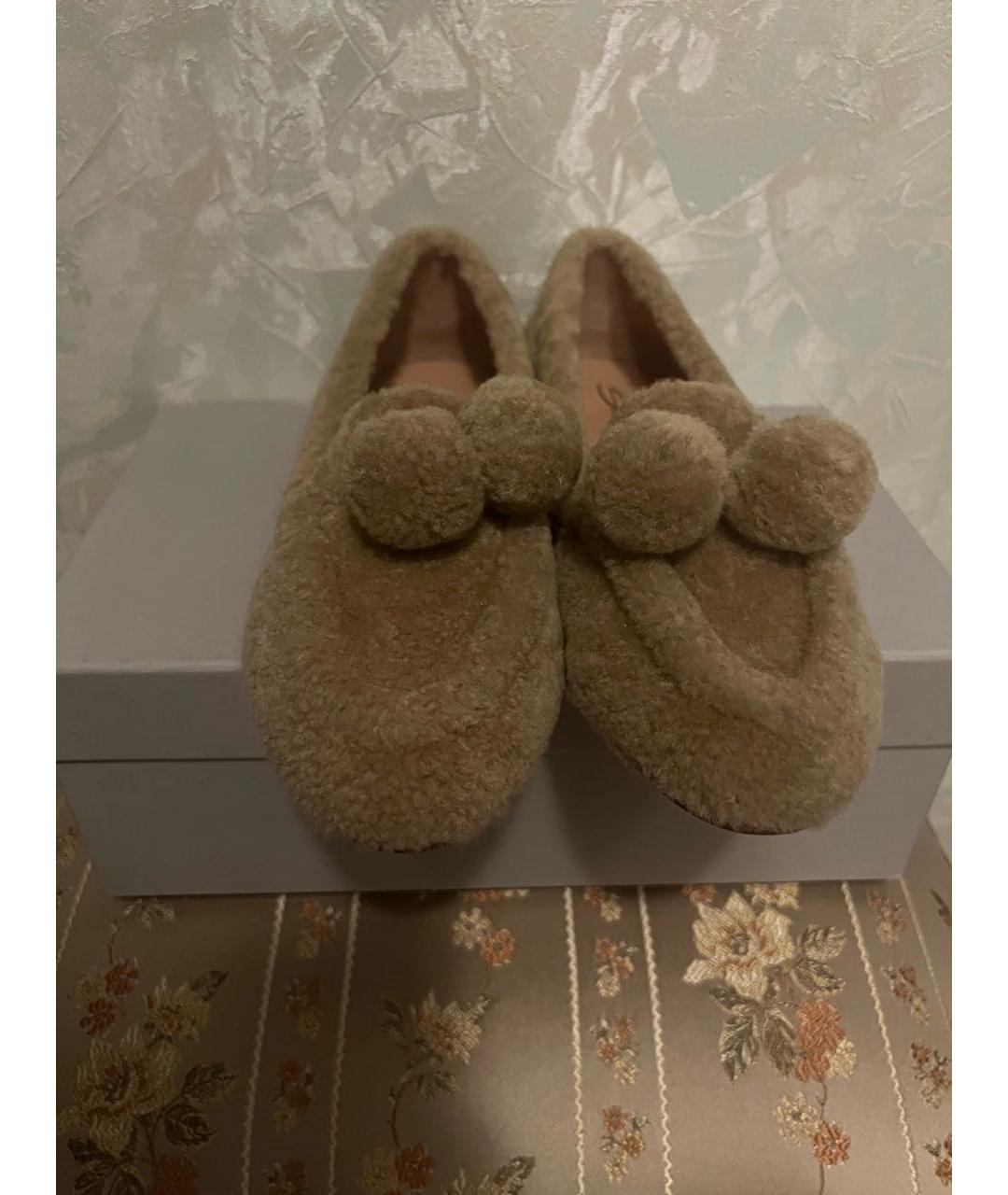 SANTONI Коричневые кожаные туфли, фото 2