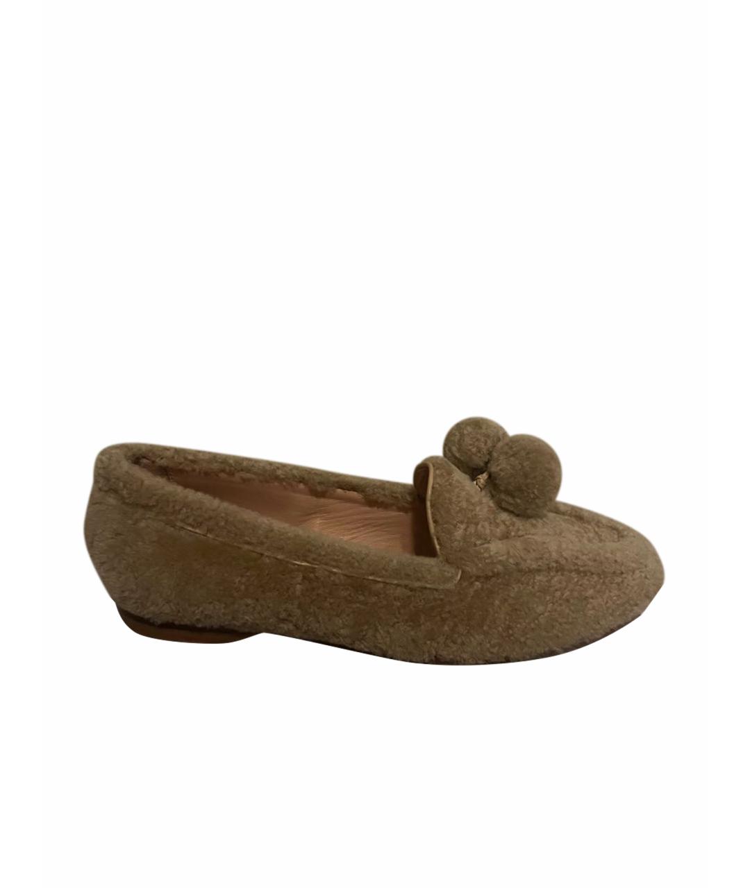 SANTONI Коричневые кожаные туфли, фото 1