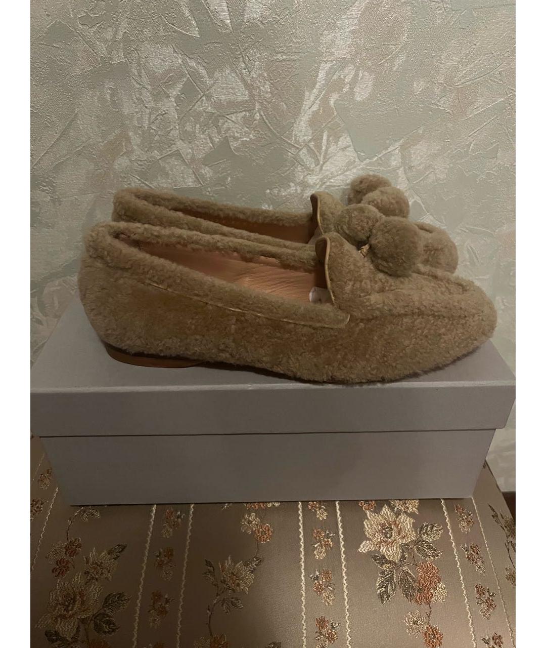 SANTONI Коричневые кожаные туфли, фото 6