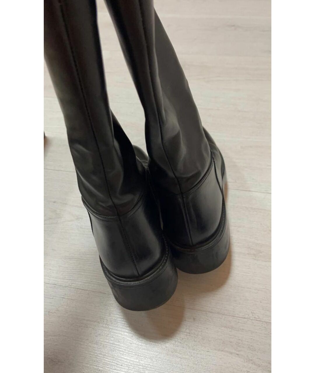 GUCCI Черные кожаные сапоги, фото 2