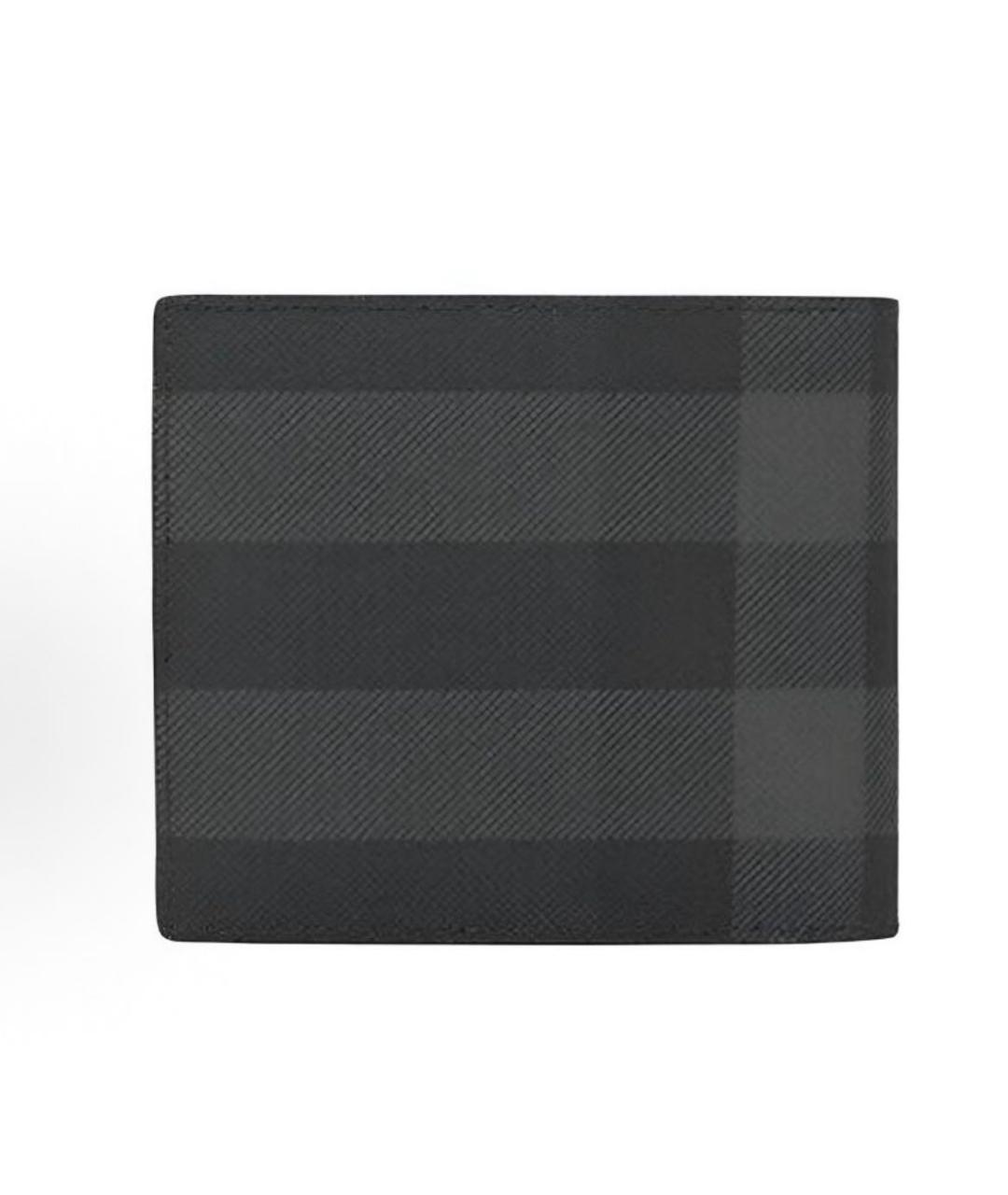 BURBERRY Черный кожаный кошелек, фото 2
