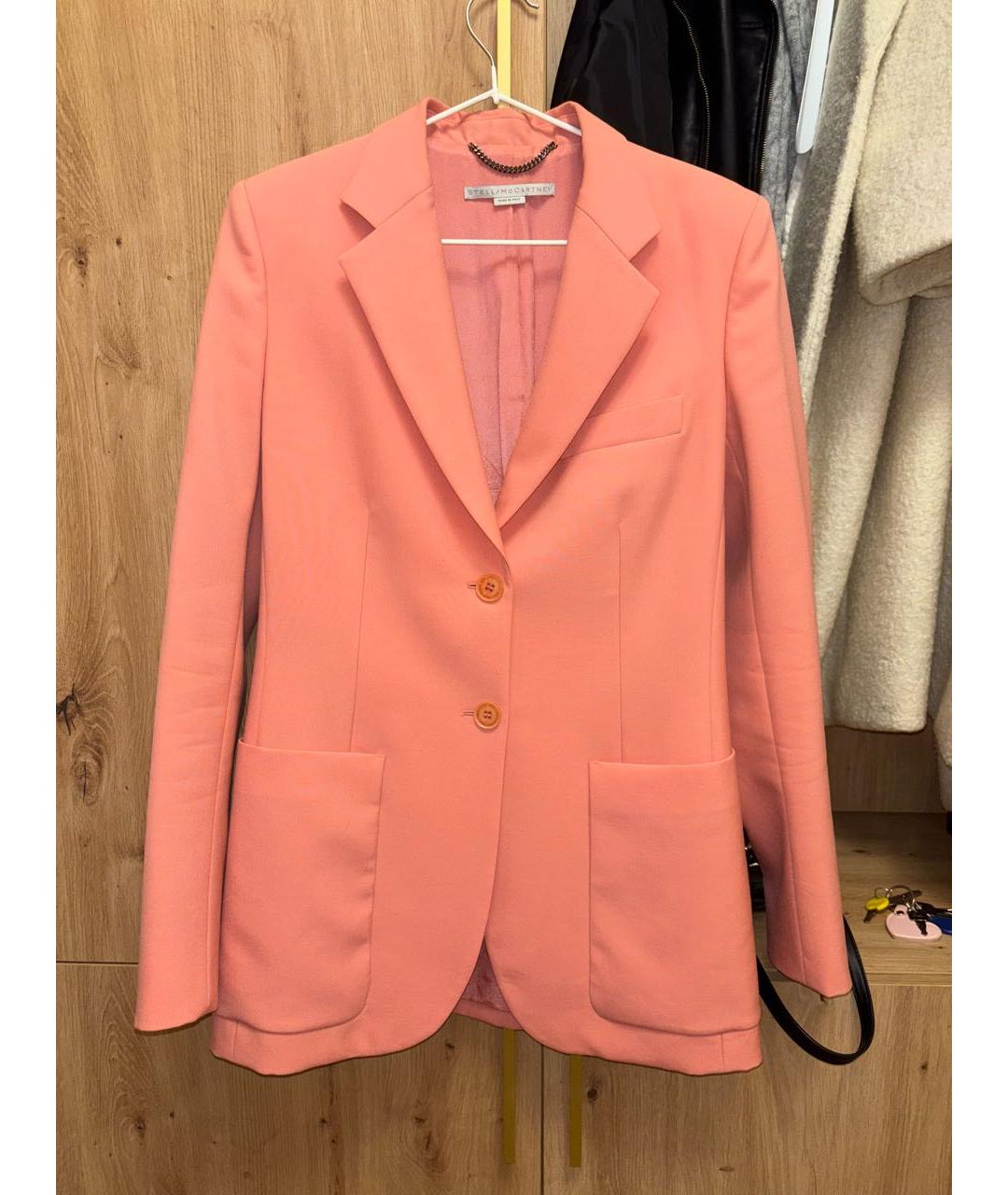 STELLA MCCARTNEY Коралловый вискозный жакет/пиджак, фото 5