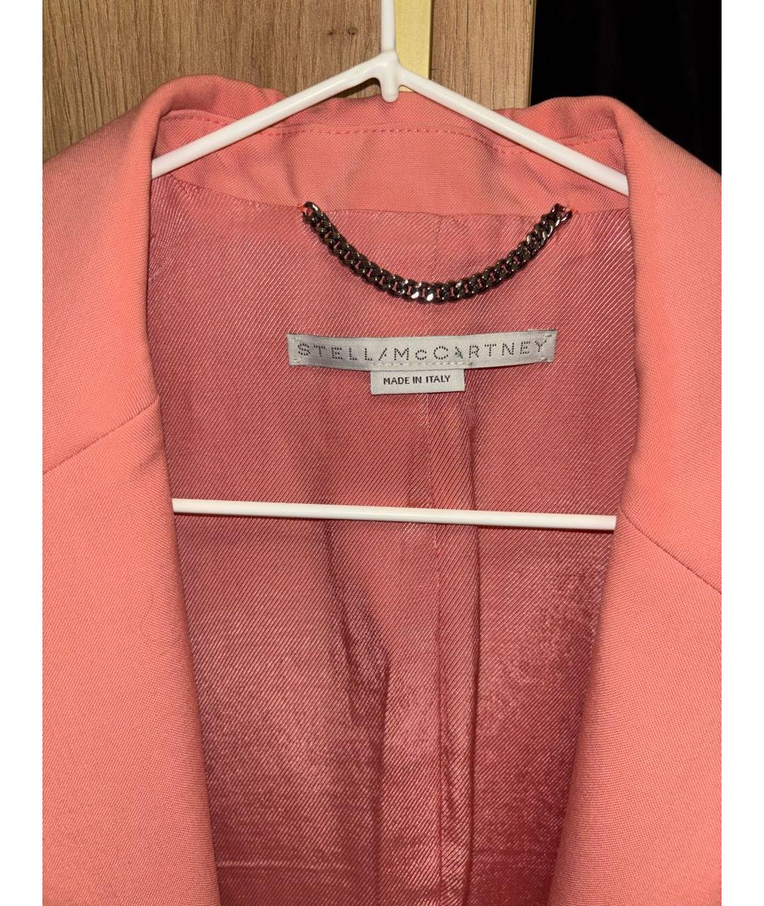 STELLA MCCARTNEY Коралловый вискозный жакет/пиджак, фото 3