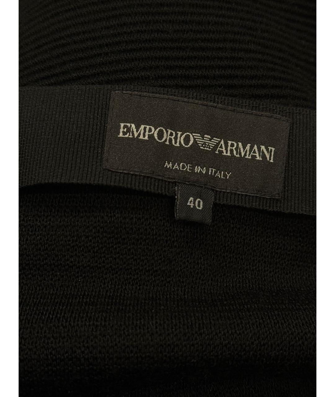 EMPORIO ARMANI Черная юбка миди, фото 2