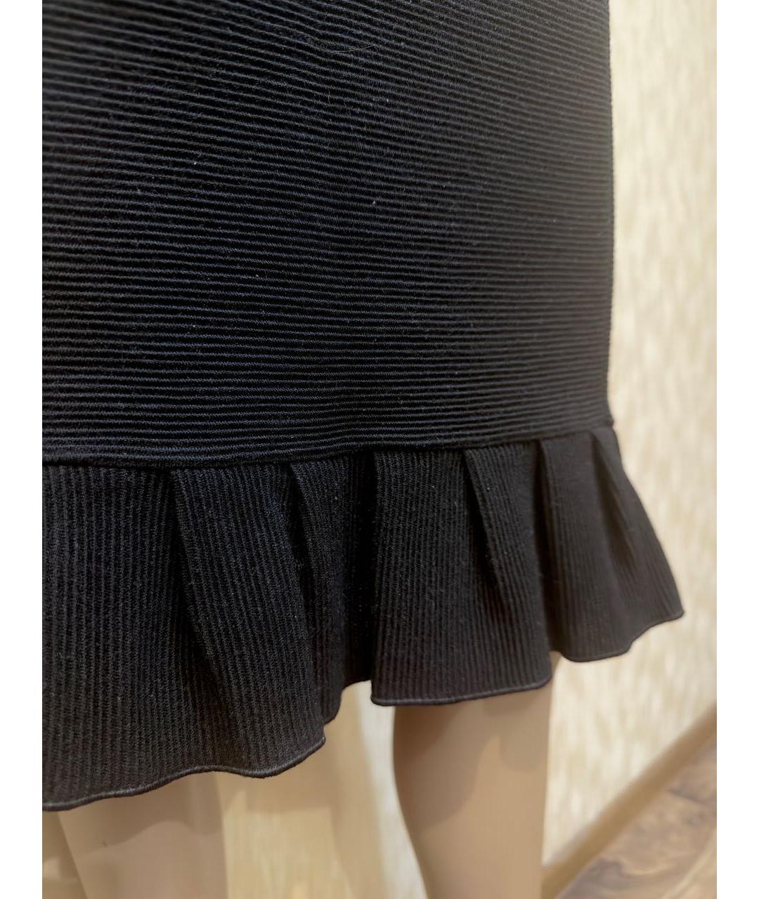 EMPORIO ARMANI Черная юбка миди, фото 4