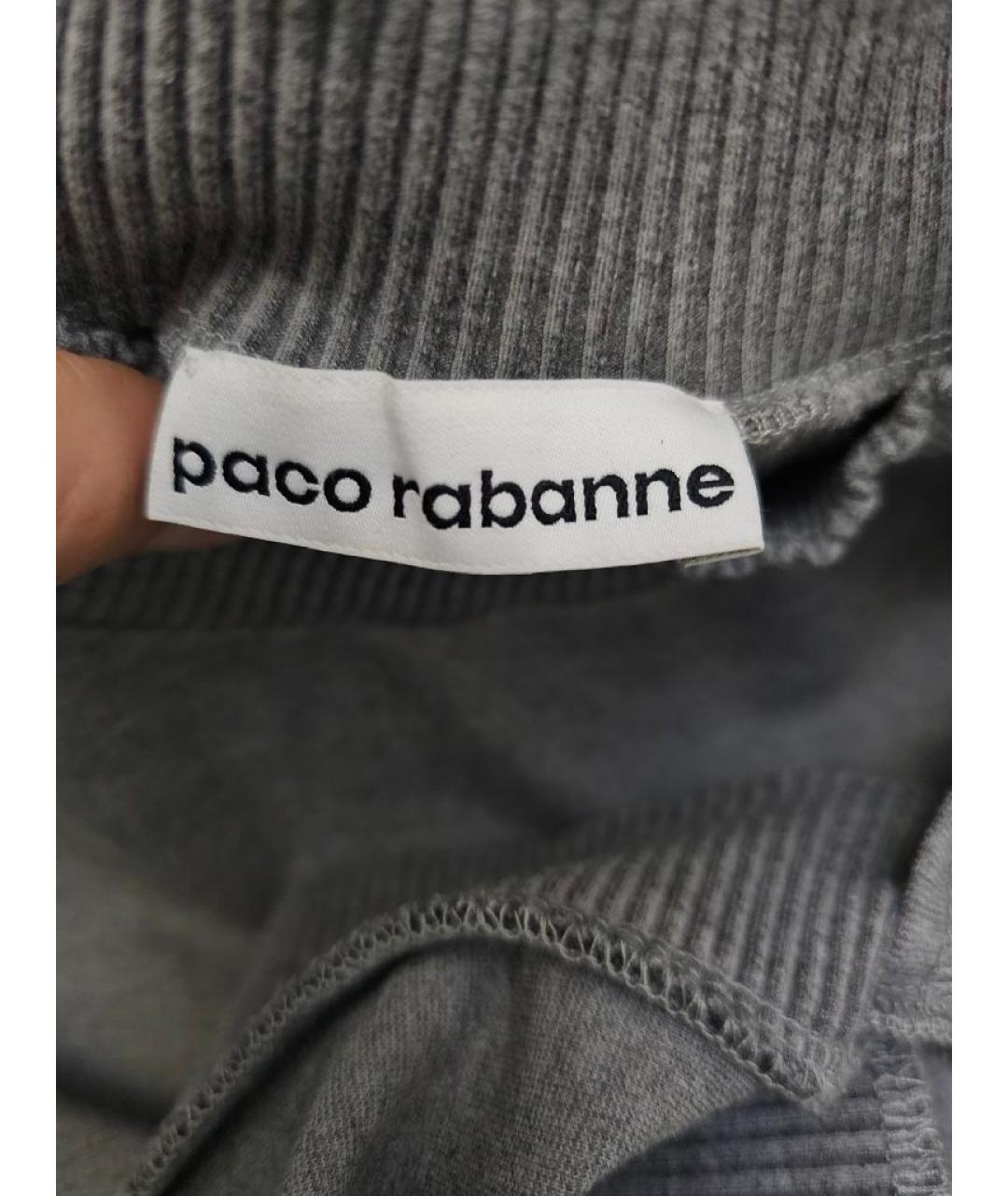 PACO RABANNE Серый вискозный костюм с юбками, фото 4