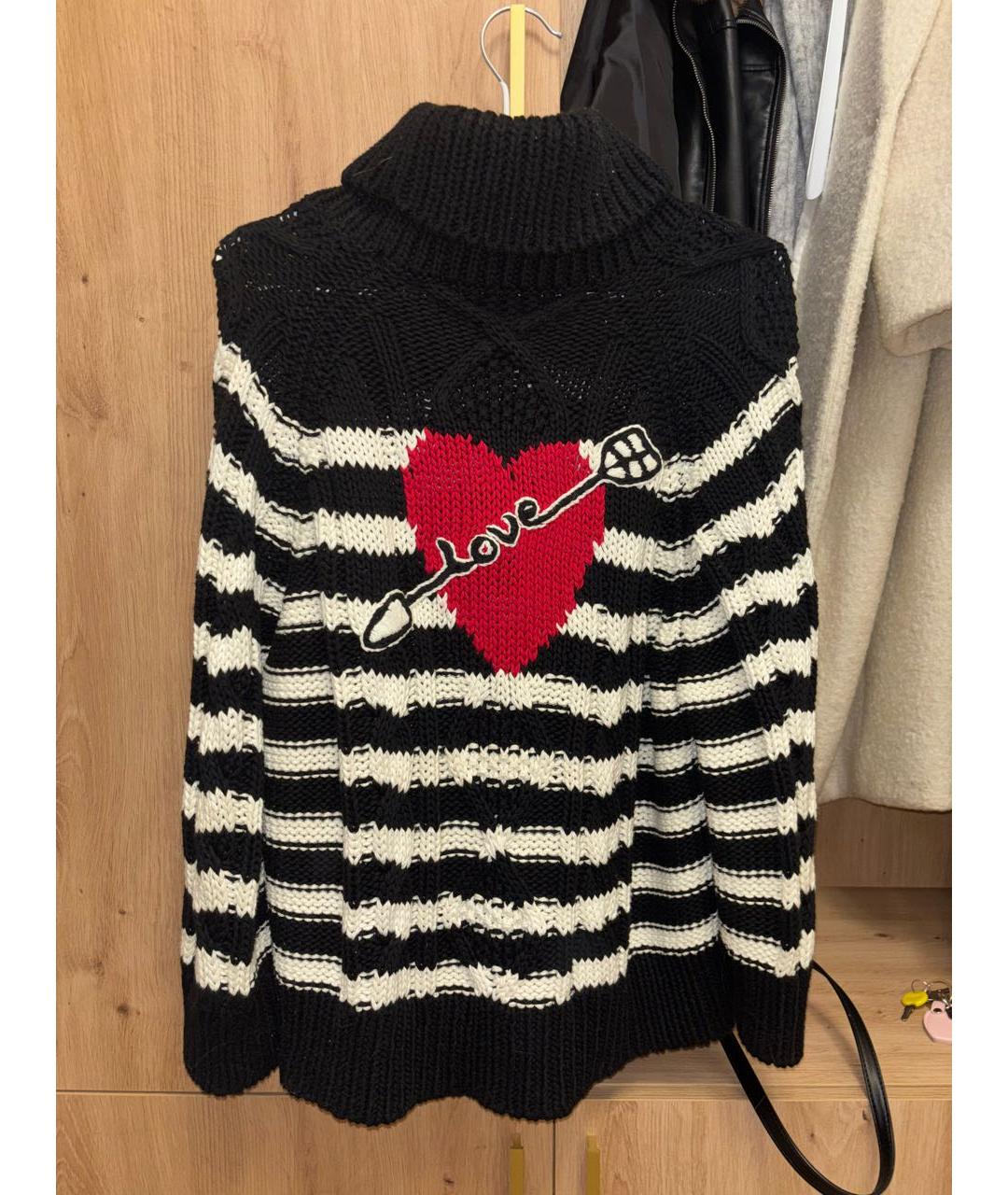 RED VALENTINO Черный вискозный джемпер / свитер, фото 2
