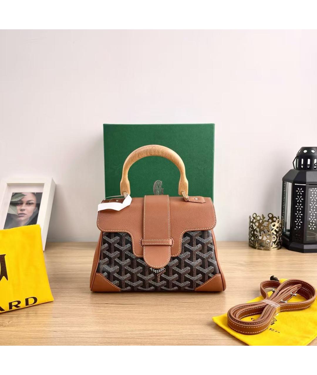 GOYARD Коричневая сумка через плечо, фото 2